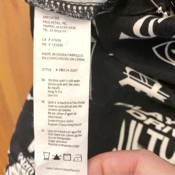 PLAYBOY Y2K Logo Cargo Pockets Black & White High Rise Wide Leg Pants Trousers. - Picture 10 of 16